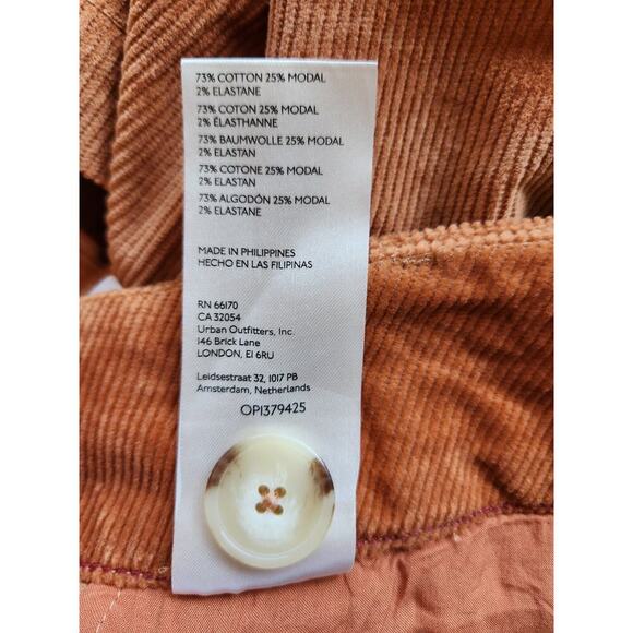 NWT Maeve The Colette Corduroy Wide Leg Pants Size Plus 24W Orange #7F404 - Picture 10 of 11
